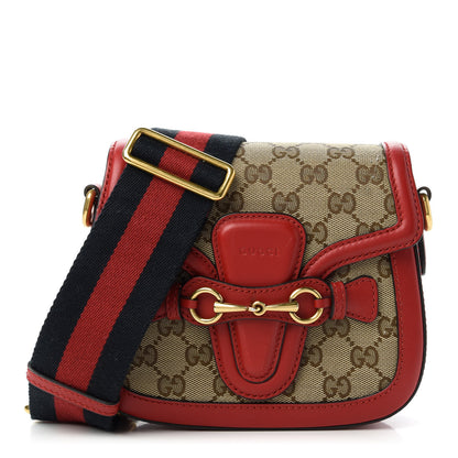 Gucci Monogram Ruinart Calfskin Small Lady Web Shoulder Bag Beige Ebony Hibiscus Red 1 of 11