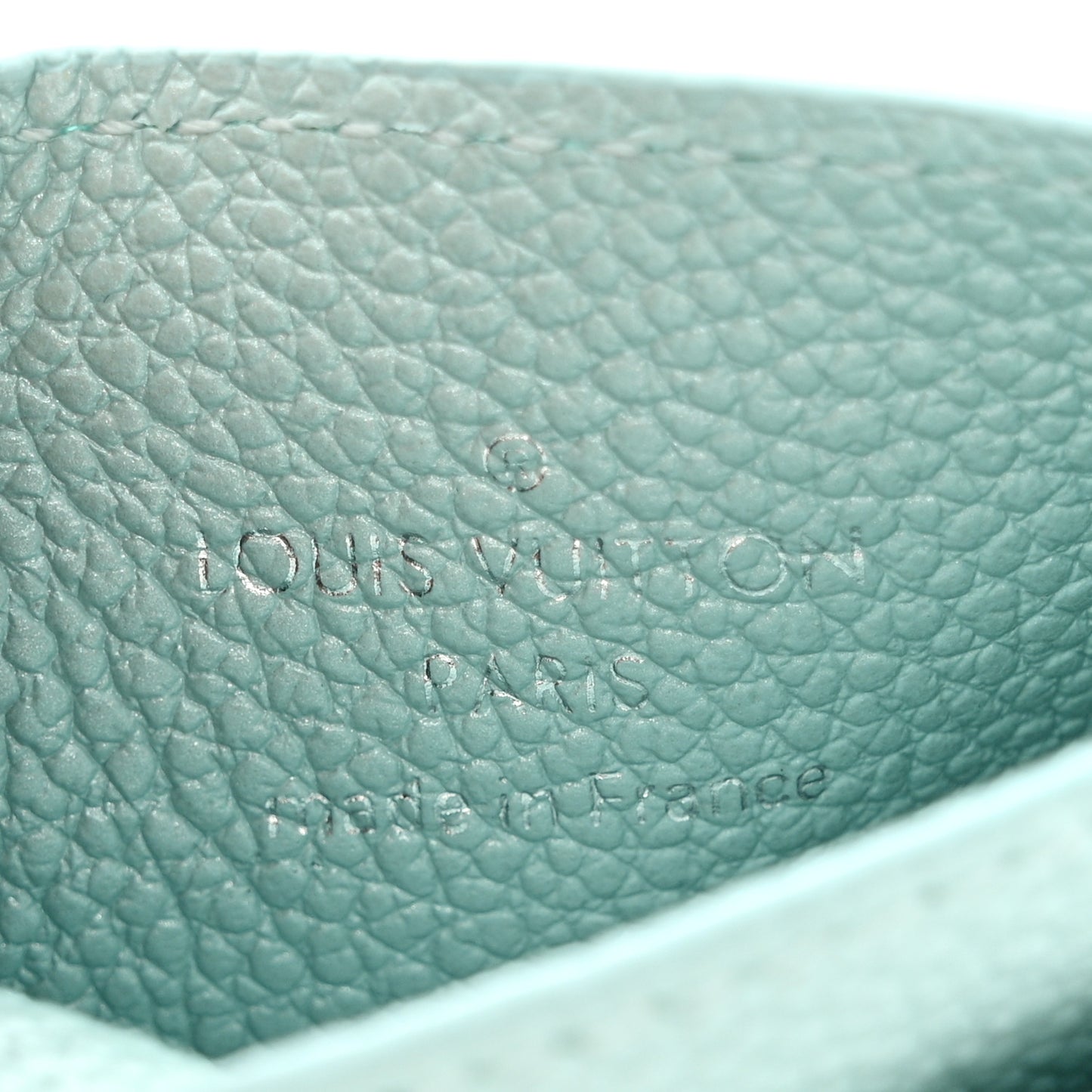 Empreinte Monogram LV Charms Card Holder Pearly Lagoon Turquoise