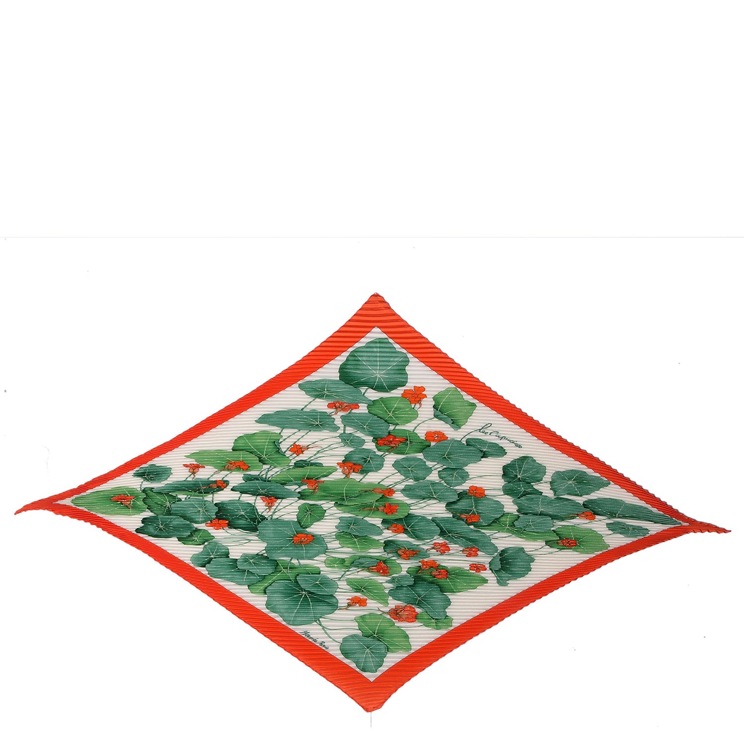 Hermes Silk Plisse Les Capucines Scarf 90 3 of 7
