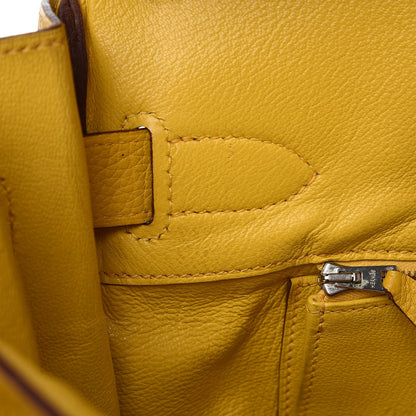 Hermes Taurillon Clemence JPG Shoulder Birkin II Soleil 12 of 39