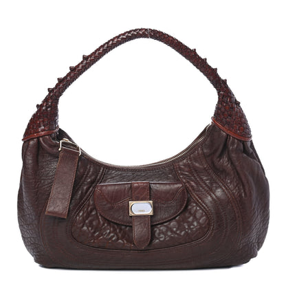 Fendi Nappa Nuvolata Spy Hobo Moro 1 of 4