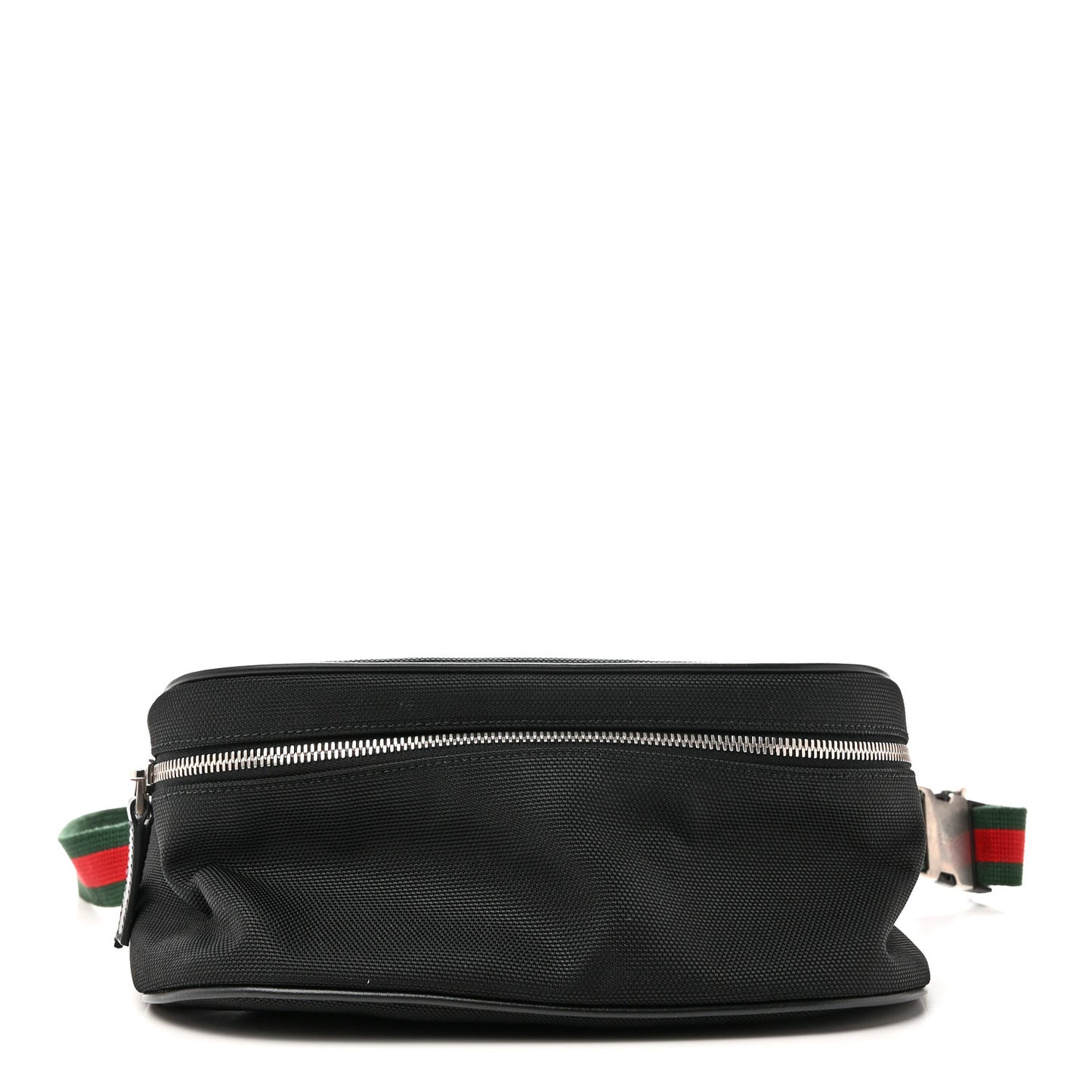 Techno Canvas Web Large Belt Bag Black