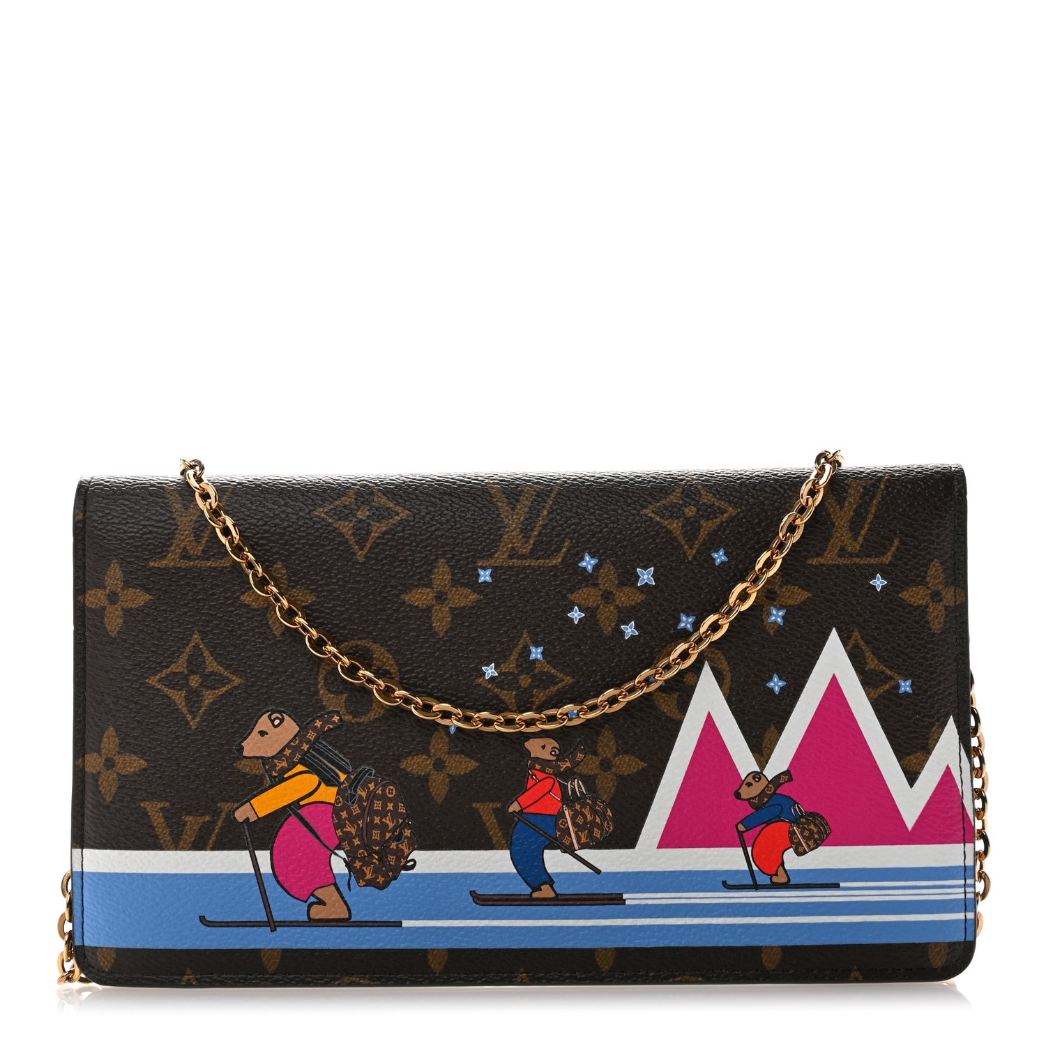 Louis Vuitton Monogram 2018 Christmas Animation Pochette Weekend 1 of 9