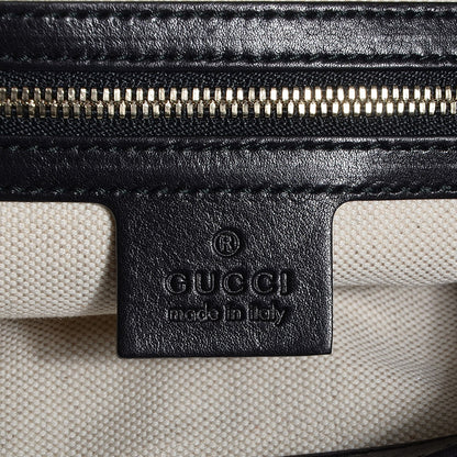 Gucci Leather Medium Jackie Shoulder Bag Black 6 of 9