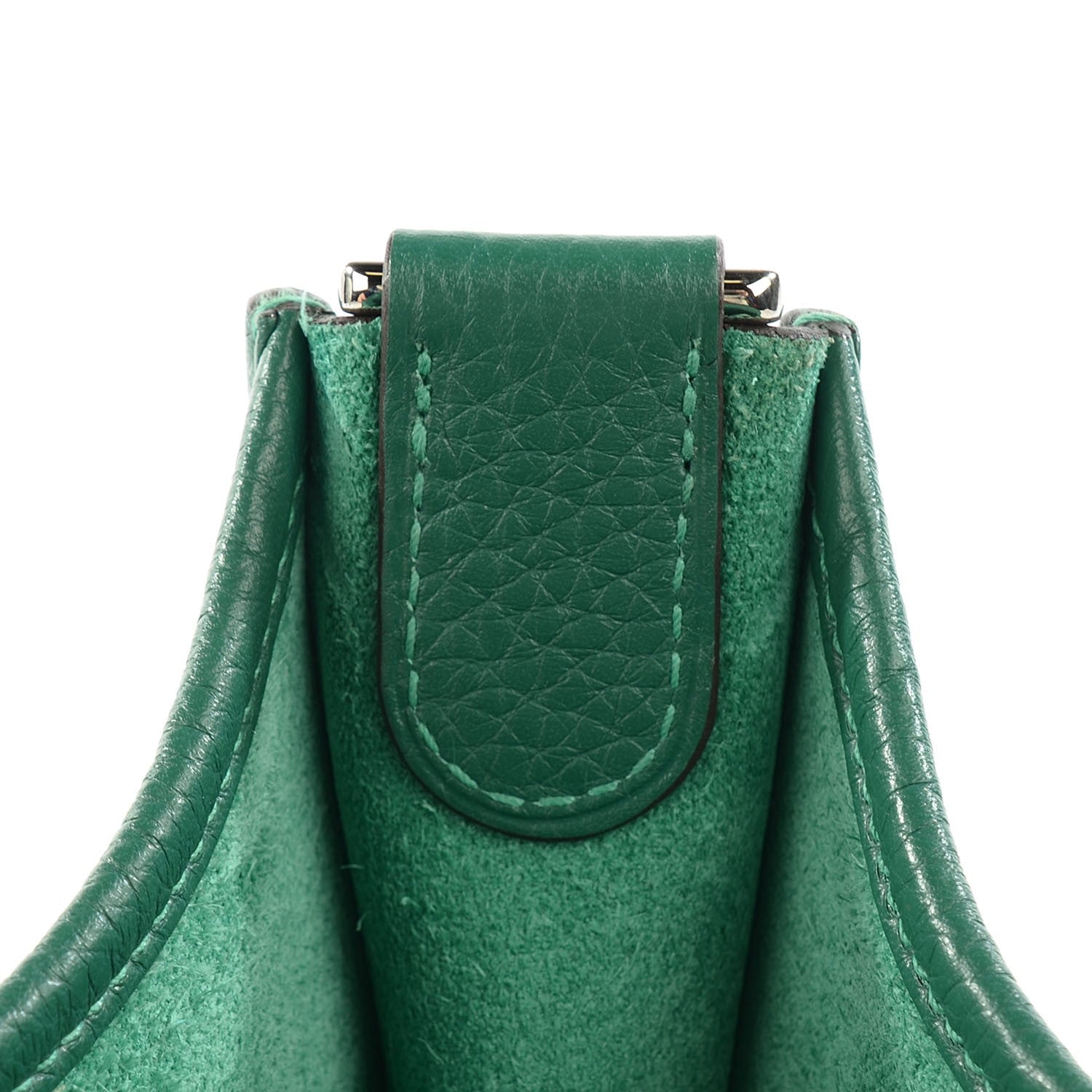 Hermes Taurillon Clemence Evelyne III PM Malachite 14 of 16