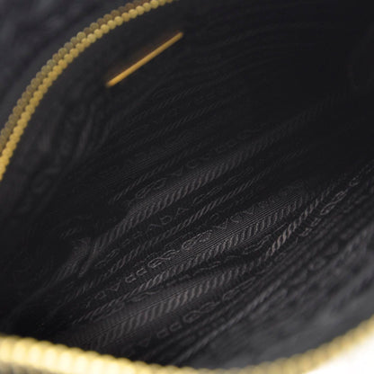 Prada Tessuto Nylon Pleated Evening Bag Black 6 of 8
