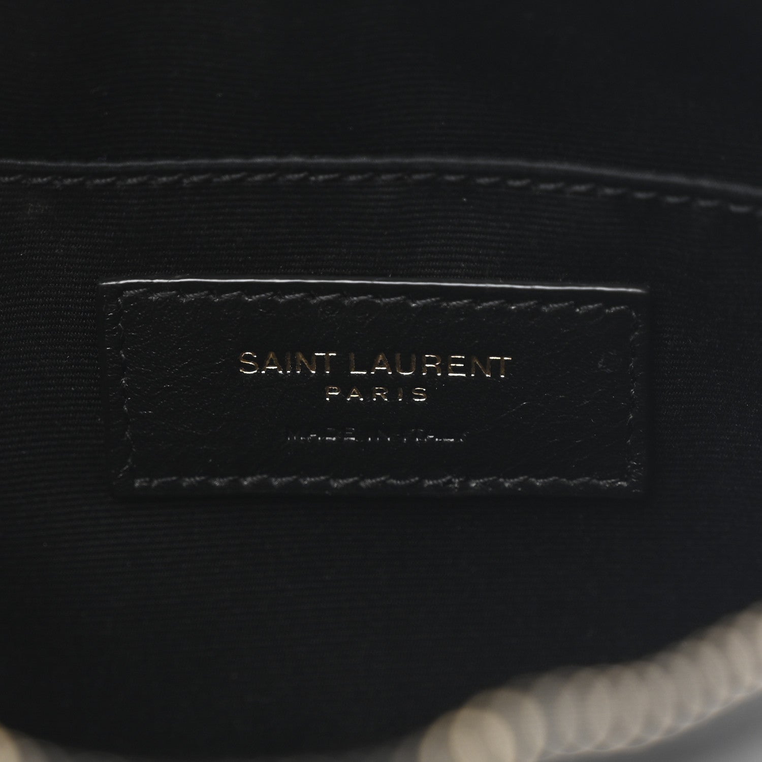 Saint Laurent Calfskin Matelasse Monogram Lou Camera Bag Black 6 of 10