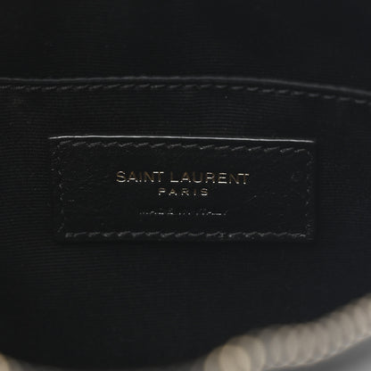 Saint Laurent Calfskin Matelasse Monogram Lou Camera Bag Black 6 of 10