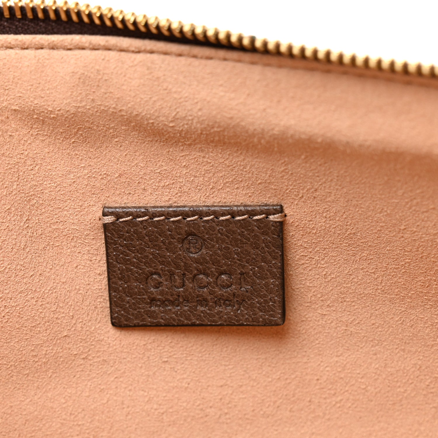 Gucci GG Supreme Monogram Large Ophidia Pouch Clutch Brown 6 of 9