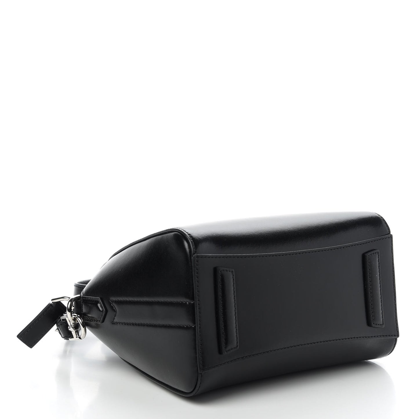 Shiny Lord Calfskin Mini Antigona Black