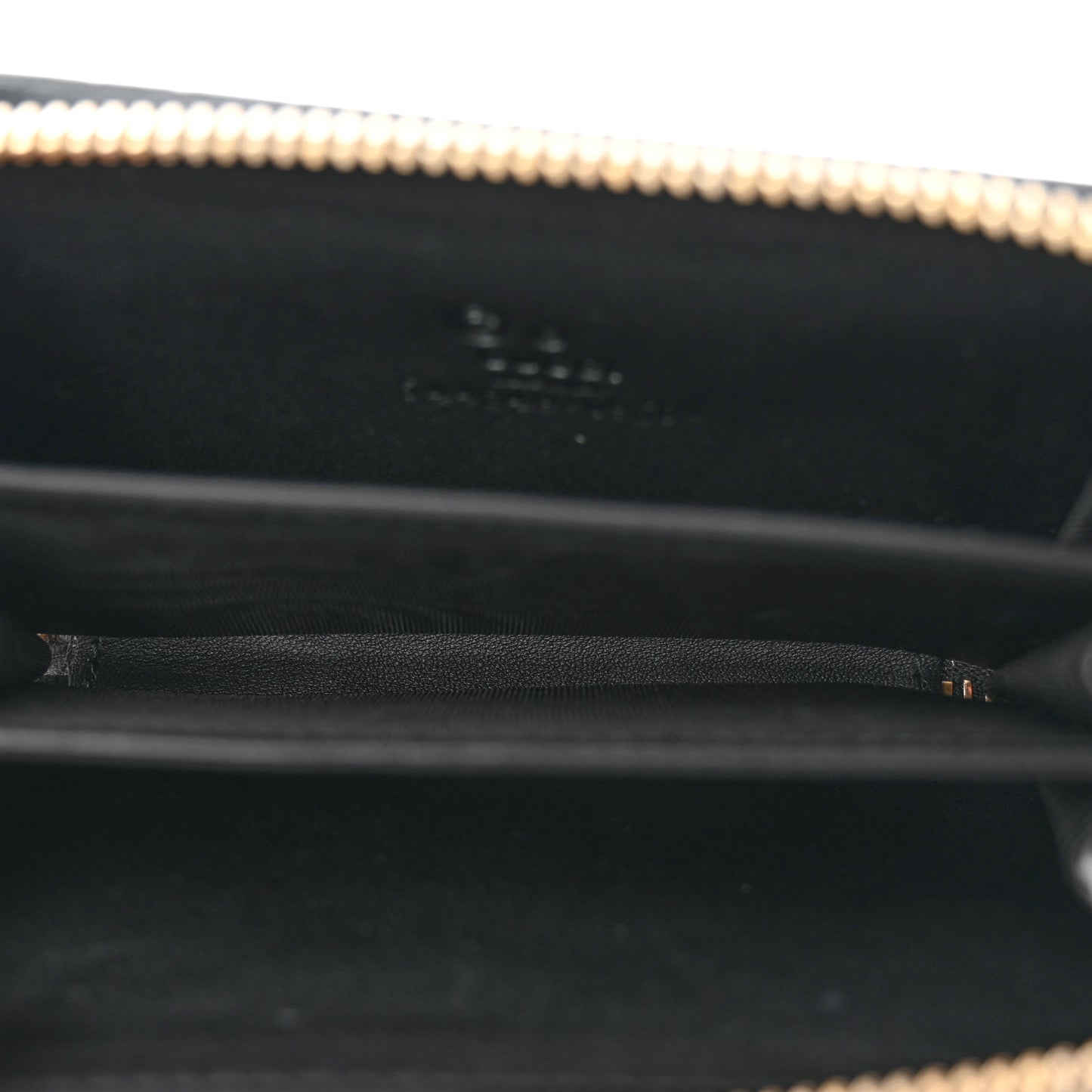 Microguccissima Zip Around Card Case Black
