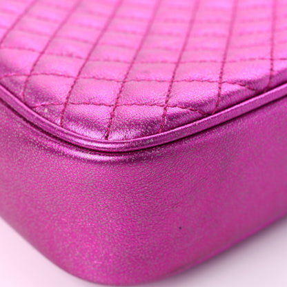 Gucci Laminated Nappa Trapuntata Small Zumi Shoulder Bag Fuxia 10 of 11