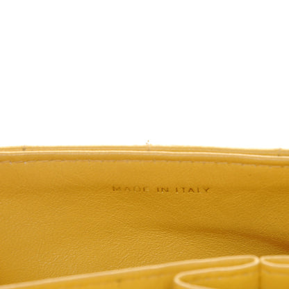 Chanel Lambskin East West Chocolate Bar Flap Yellow 9 of 11