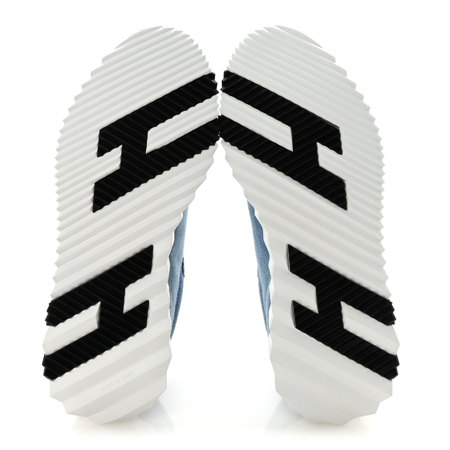 Hermes Denim Calfskin Bouncing Sneakers 37.5 Bleu Clair White 6 of 9
