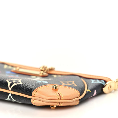 Louis Vuitton Monogram Multicolor Pochette Milla MM Black 8 of 8