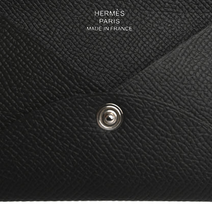 Hermes Epsom Calvi Card Case Black 6 of 10