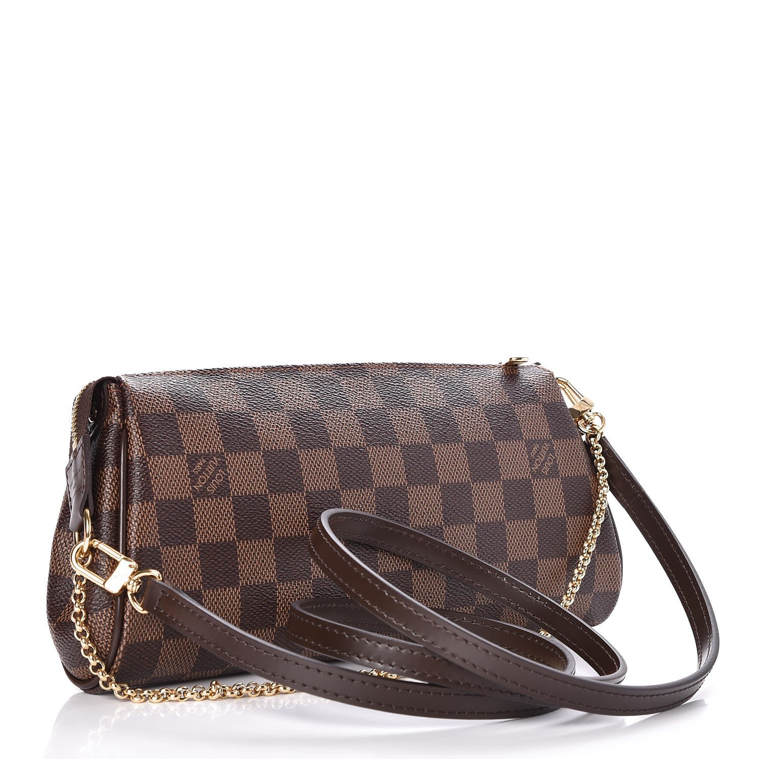 Louis Vuitton Damier Ebene Eva Clutch 3 of 8