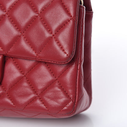 Chanel Lambskin Quilted Mini Rectangular Flap Red 14 of 17