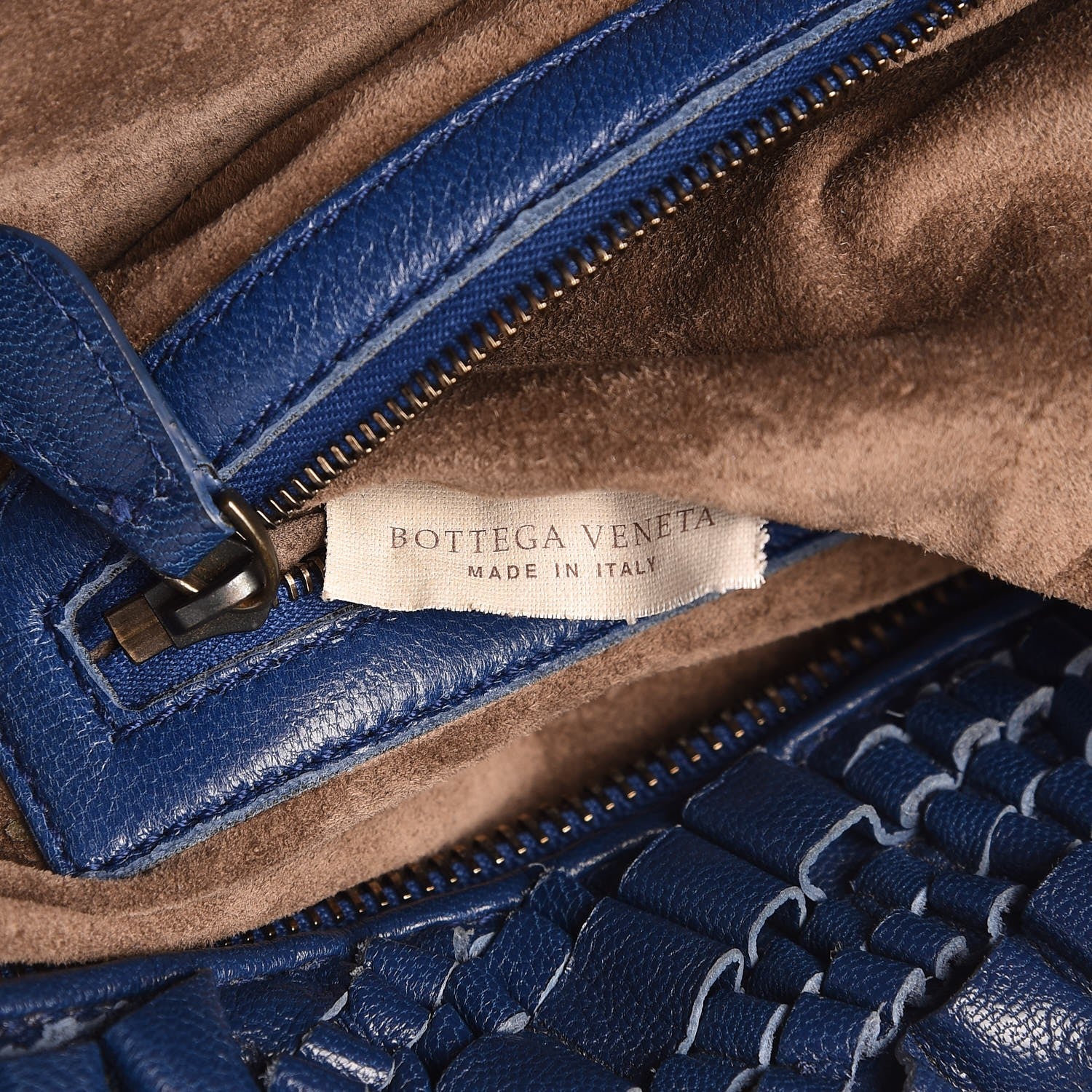 Bottega Veneta Goatskin Gorgiera Ruffle Boston Cobalt 7 of 9