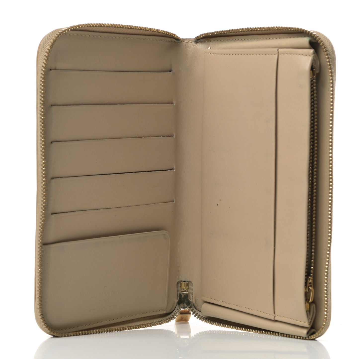 Vernis Zippy Compact Wallet Gold