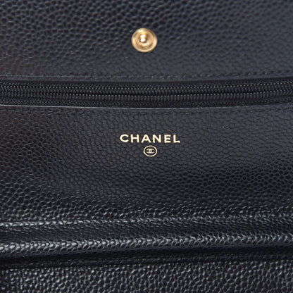 Chanel Caviar Quilted Wallet On Chain WOC Black 6 of 13
