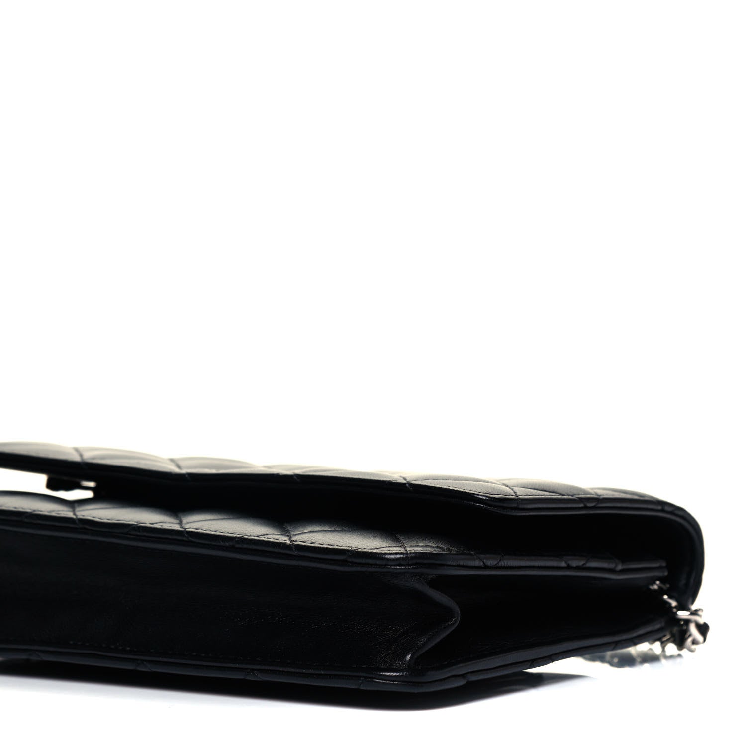 Chanel Lambskin Quilted Wallet On Chain WOC Black 9 of 10