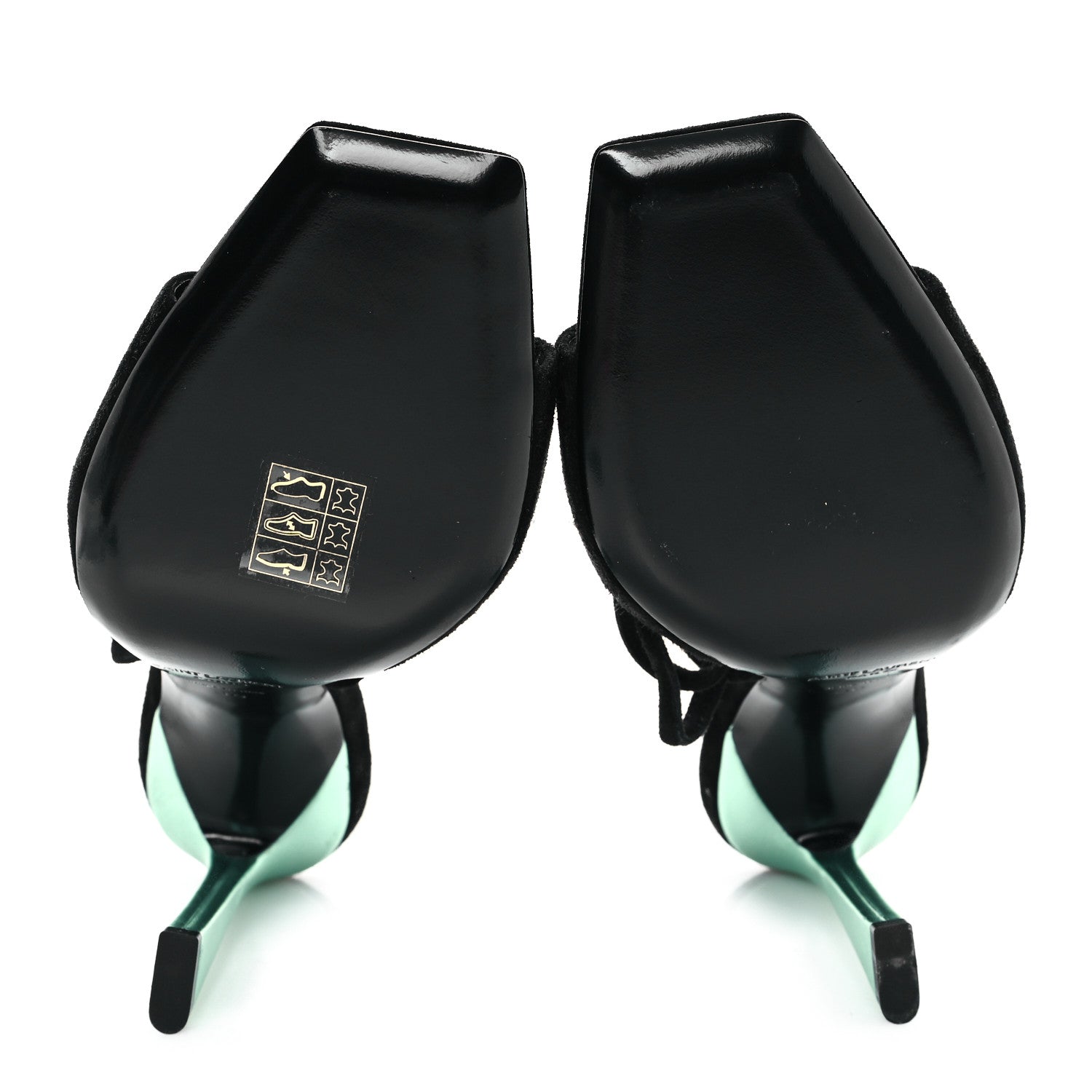 Saint Laurent Suede Paz 105 Ankle Strap Sandals 36 Hope Green 6 of 9