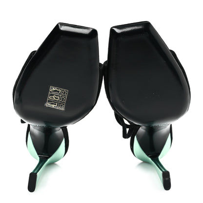 Saint Laurent Suede Paz 105 Ankle Strap Sandals 36 Hope Green 6 of 9