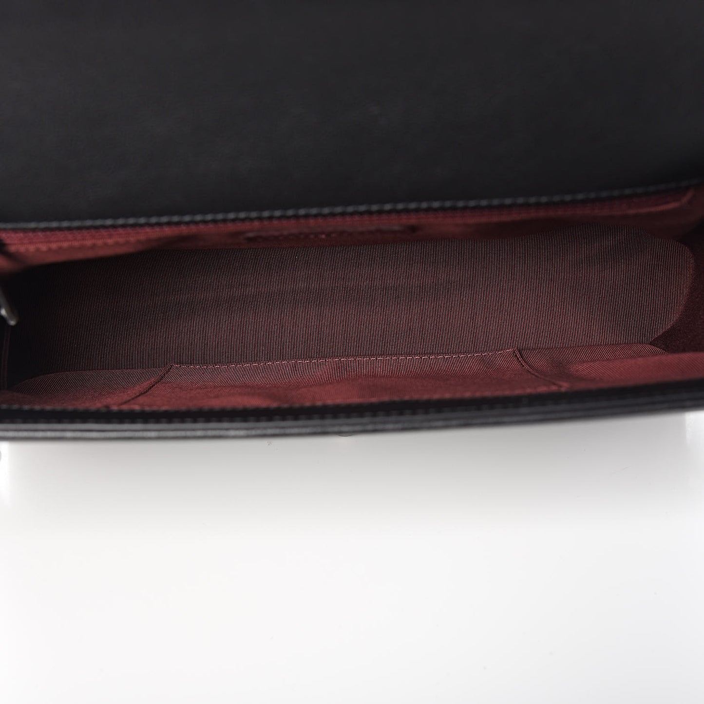 Calfskin Quilted Double Stitch New Medium Boy Flap Black