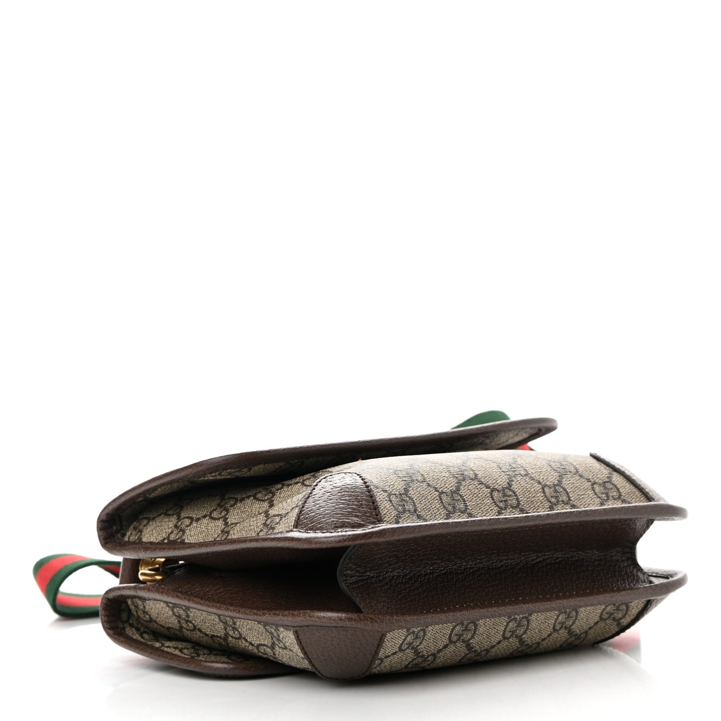 GG Supreme Monogram Web Small Neo Vintage Double Flap Messenger Bag Beige New Acero
