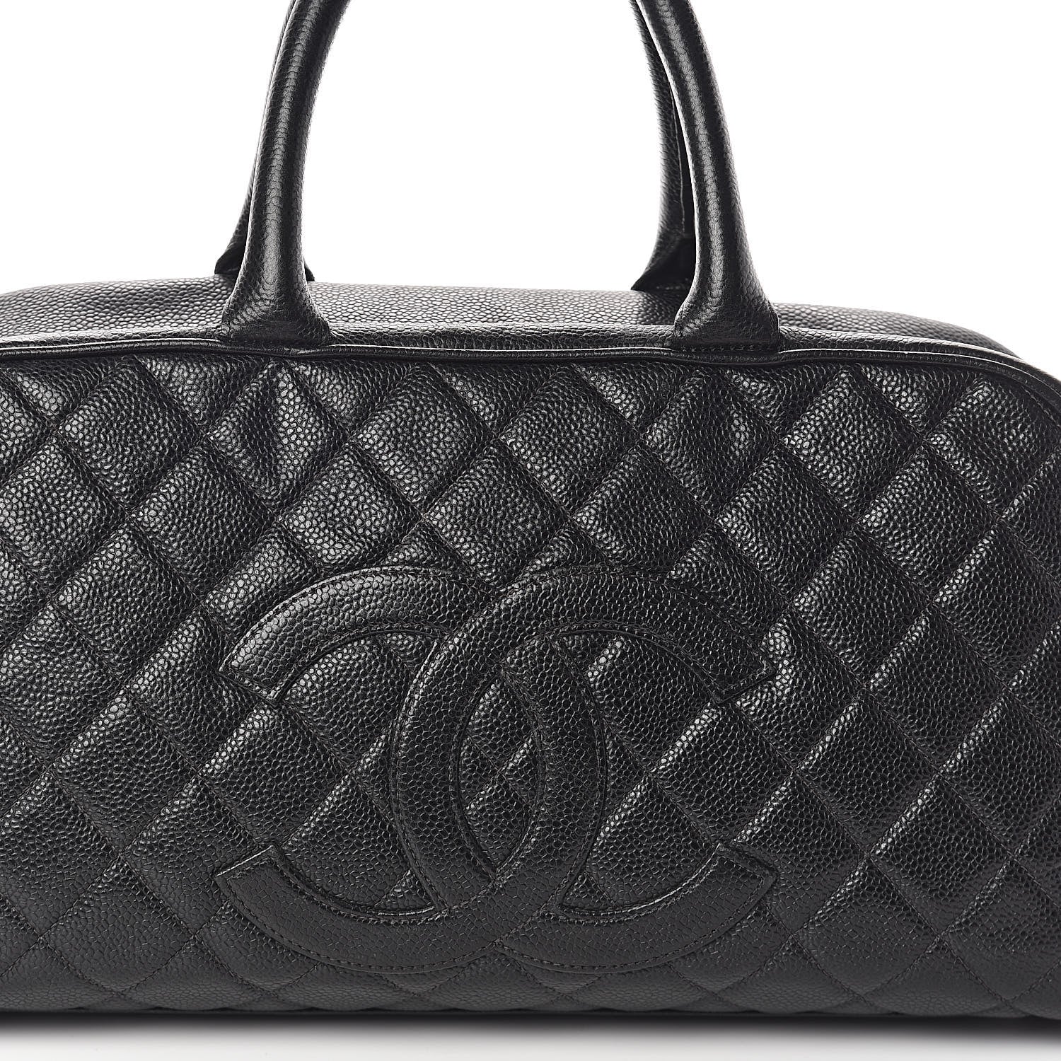 Chanel Caviar Quilted Large Bowler Black 8 of 13