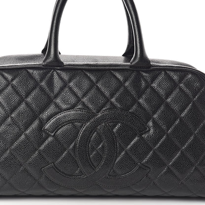 Chanel Caviar Quilted Large Bowler Black 8 of 13