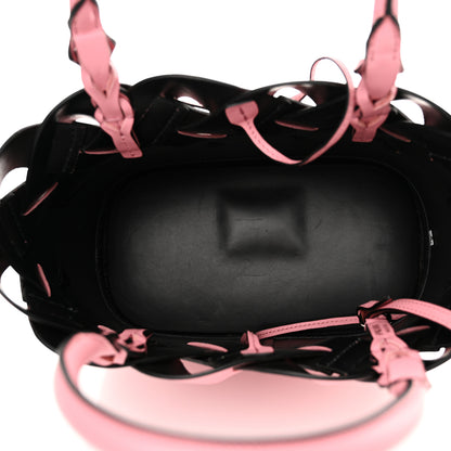 Prada Vitello Intreccio Tote Bag Petalo Black 6 of 11