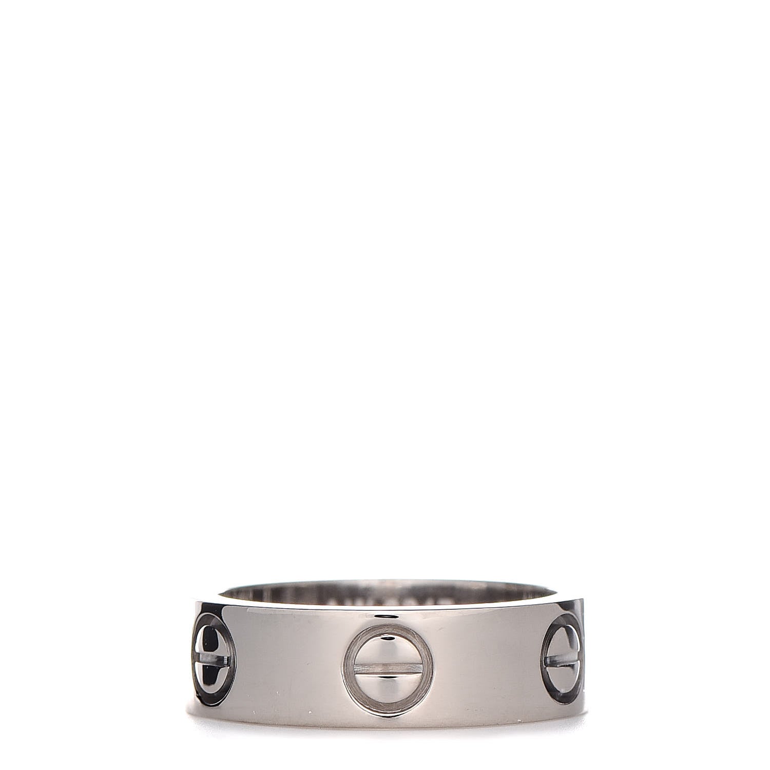 Cartier 18K White Gold 5.5mm LOVE Ring 50 5.25 1 of 4