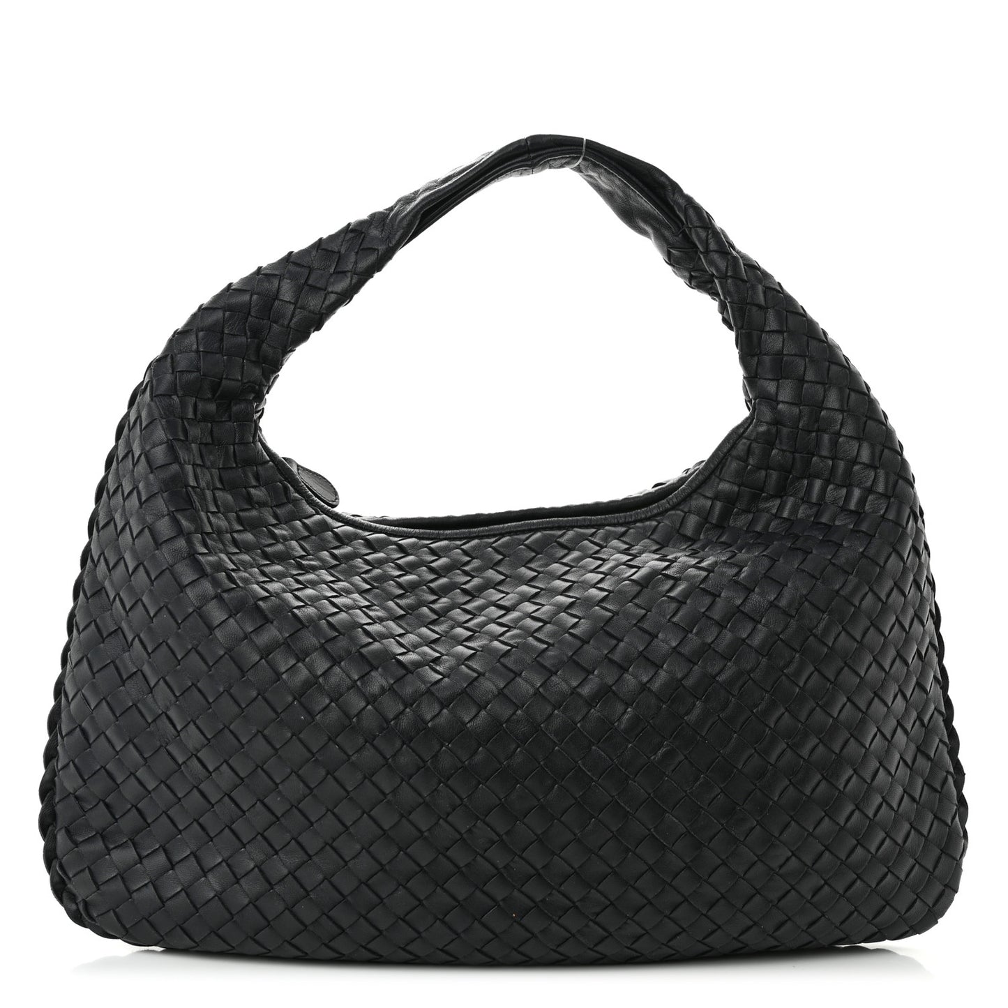 Nappa Intrecciato Veneta Hobo Black