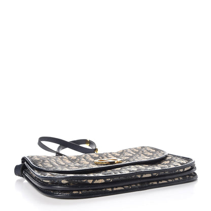 Christian Dior Monogram Flap Navy Blue 4 of 14