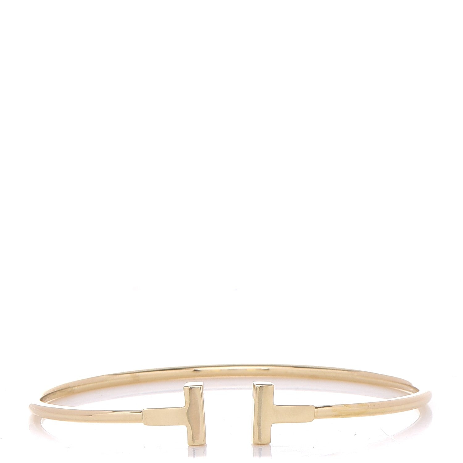 Tiffany 18K Yellow Gold T Wire Bracelet 1 of 5