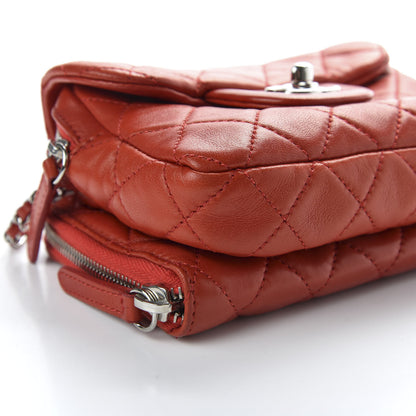 Chanel Lambskin Quilted New Mini Flap Red 8 of 9