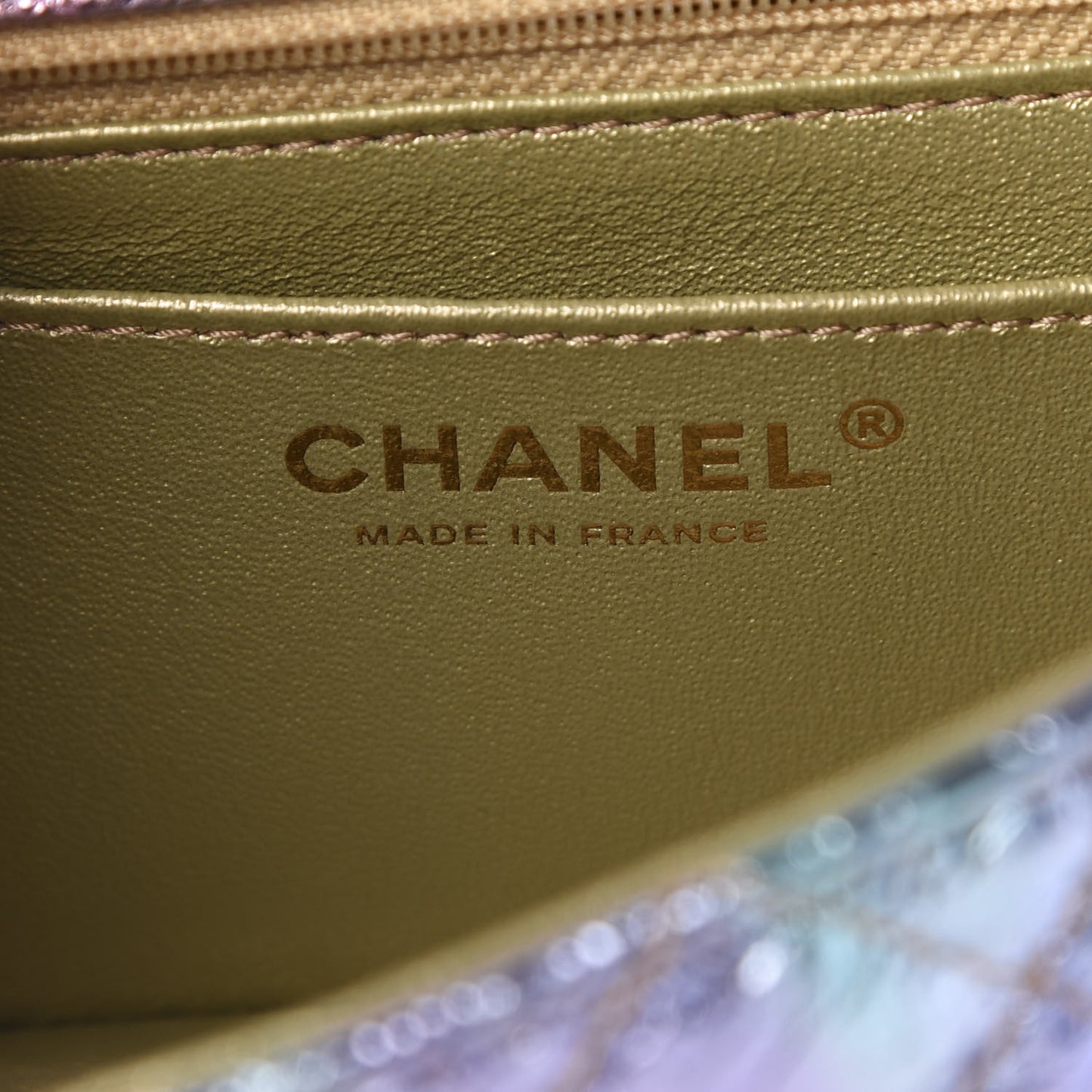 Metallic Goatskin Quilted Mini 2.55 Reissue Flap Multicolor