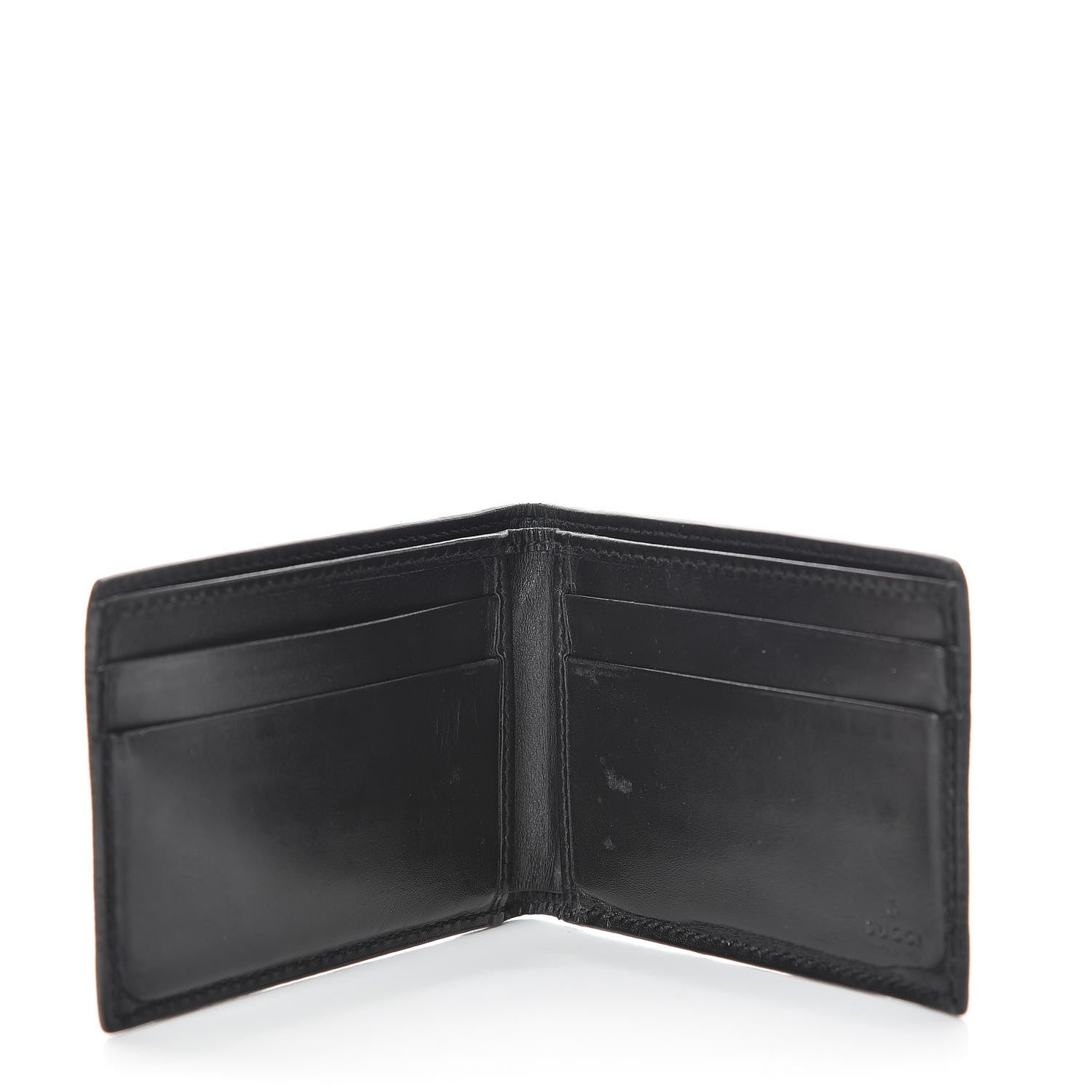 Gucci GG Supreme Monogram Fox Bi-Fold Wallet Black Grey 5 of 10