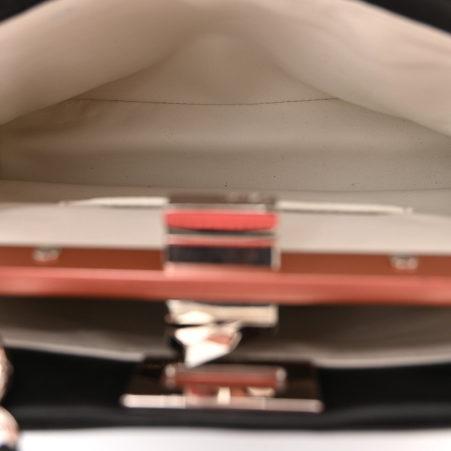 Fendi Nappa Colorblock Mini Peekaboo Iconic Satchel Black White Ecstasy 5 of 11