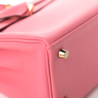 Hermes Swift Kelly Retourne 25 Rose Azalee 11 of 13