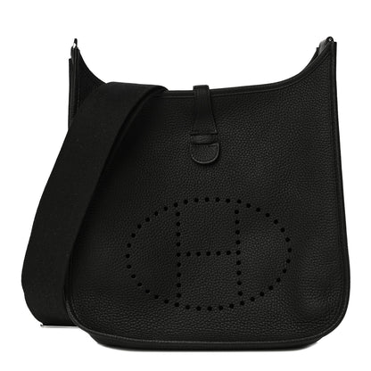 Hermes Taurillon Clemence Evelyne III PM Black 1 of 10