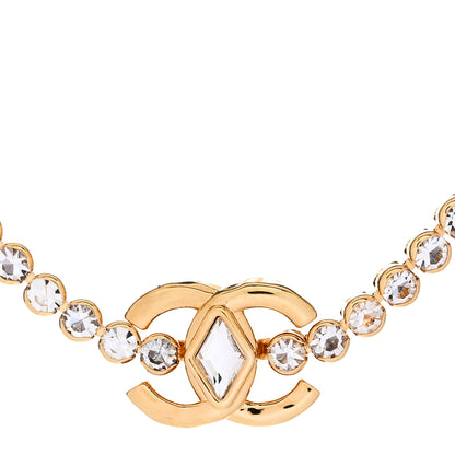 Chanel Metal Crystal CC Marquise Choker Gold 4 of 6