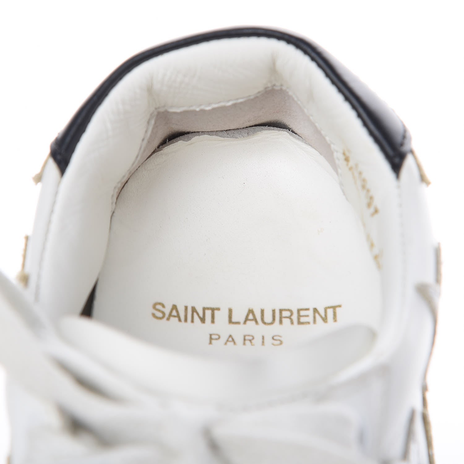 Saint Laurent Nappa Star Court Sneakers 34 Off White 11 of 13