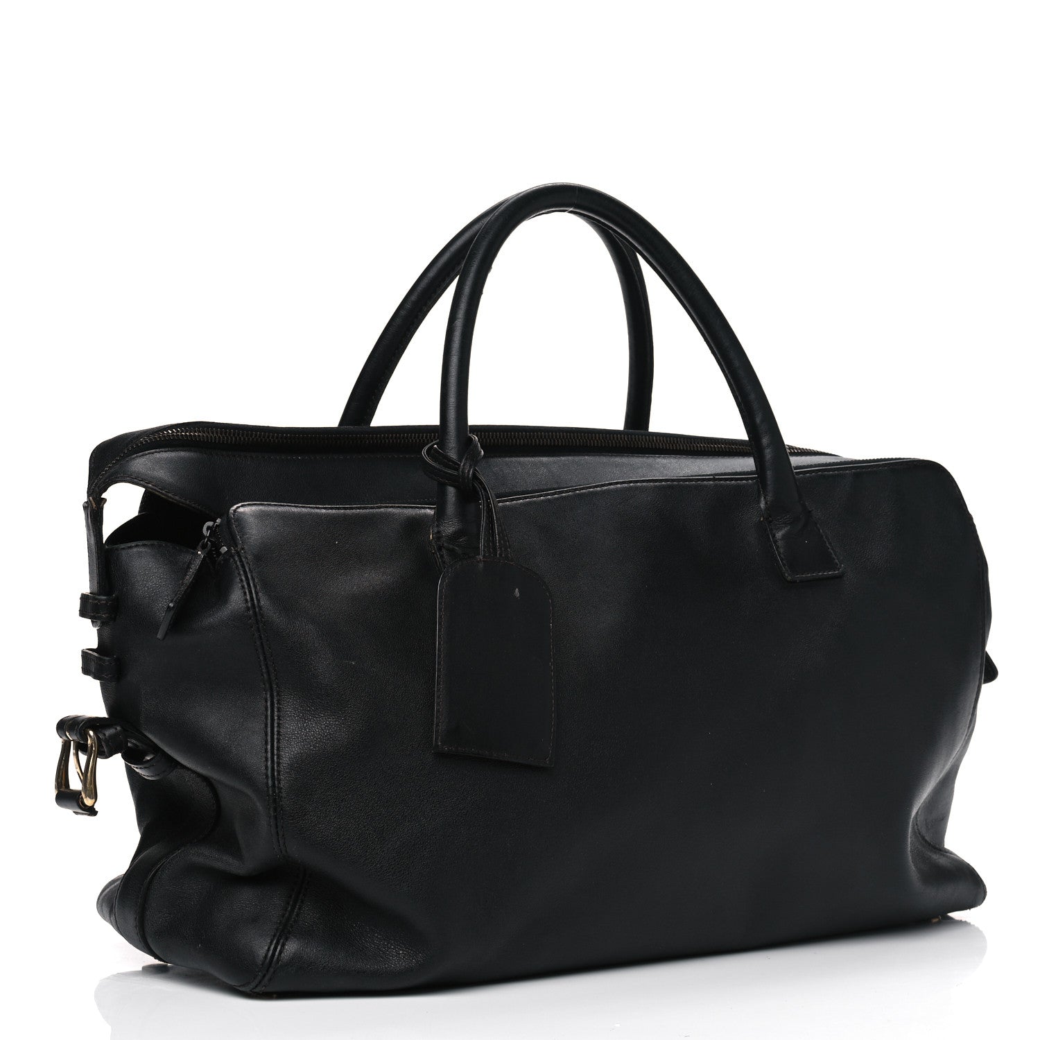 Chanel Calfskin Boston Black 2 of 14