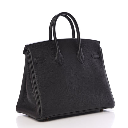 Hermes Togo Birkin 25 Black 3 of 34
