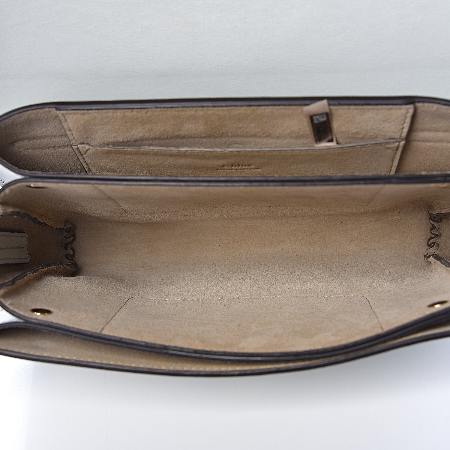 Chloe Suede Calfskin Small Faye Shoulder Bag Airy Grey 5 of 12