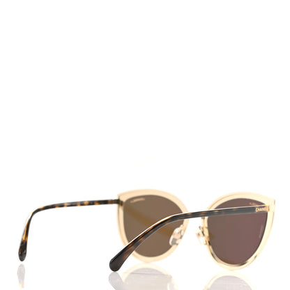 Chanel Metal Cat Eye Sunglasses 4222 Gold 4 of 5