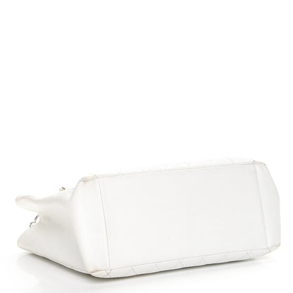 Chanel Caviar Quilted Grand Shopping Tote GST White 4 of 11